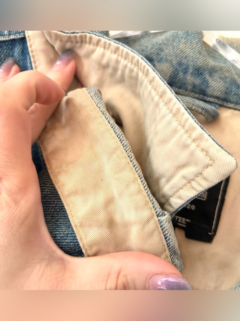 1990s Eddie Bauer Men’s Denim Chore Jacket View 6